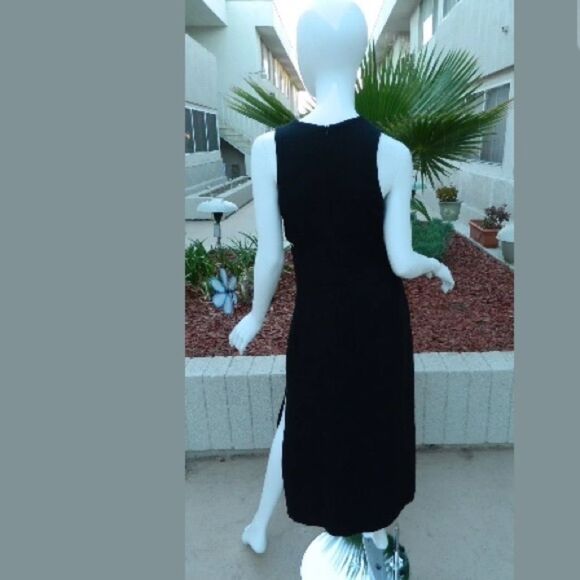 Versus Gianni Versace Black Dress Side Cutouts Size 30/44 - Picture 2 of 6
